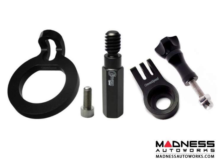 MINI Cooper Tow Hook GoPro Combo by Craven Speed - Black - (F54 / F55 / F56 Model)